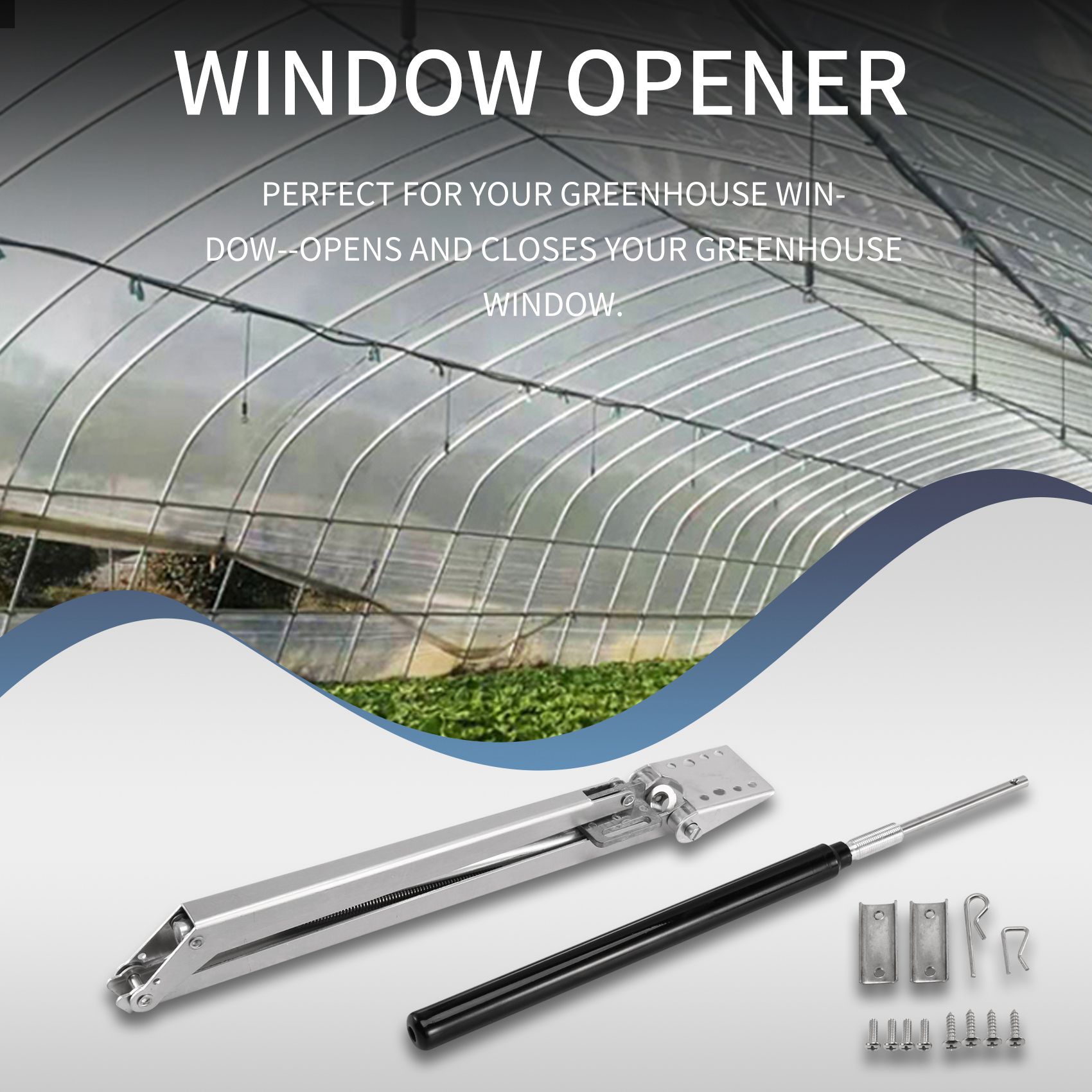 Automatic Greenhouse Roof Vent Opener Solar - A73M-Automatic Aluminum Alloy Greenhouse Window Opener