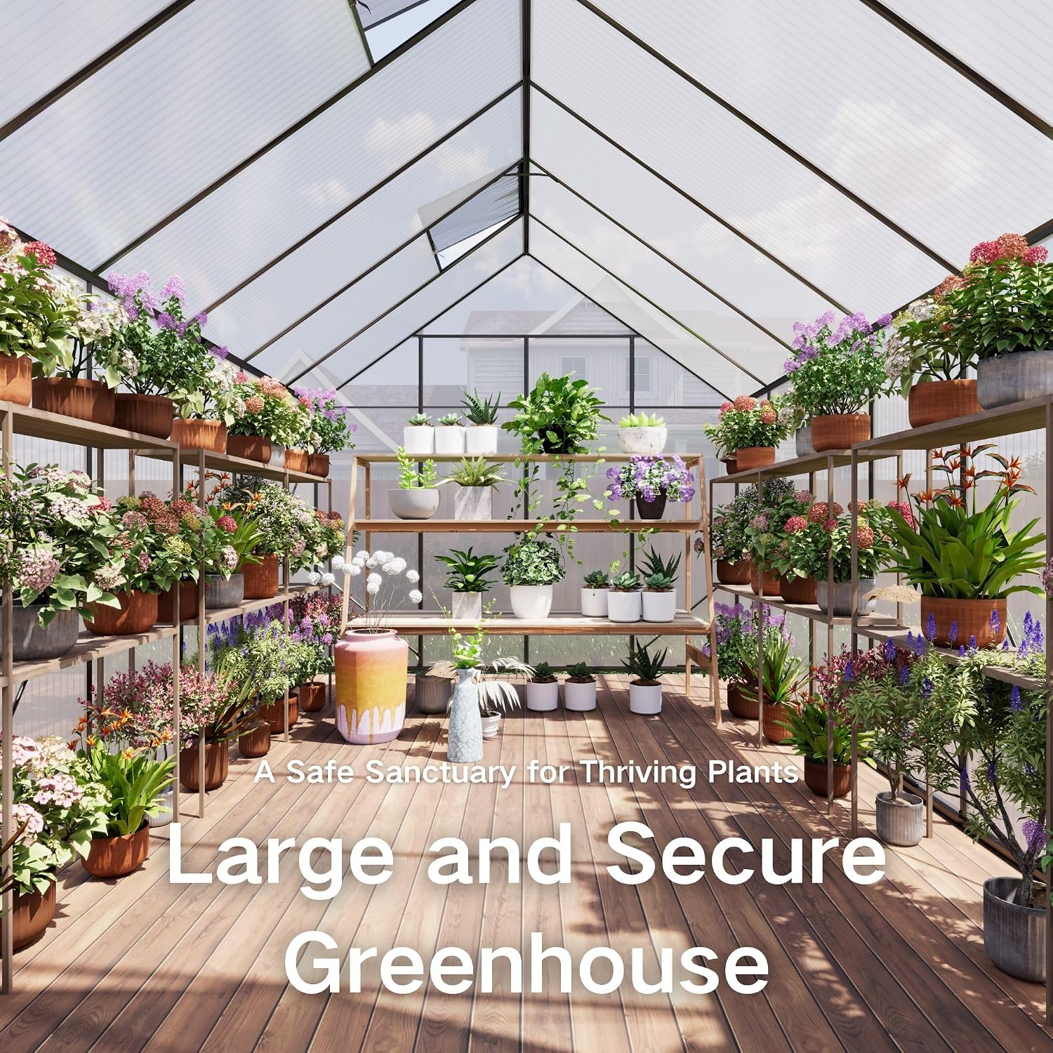 Walk-in Greenhouse Polycarbona - огляд і ціна Polycarbonate Greenhouse Aluminum Frame
