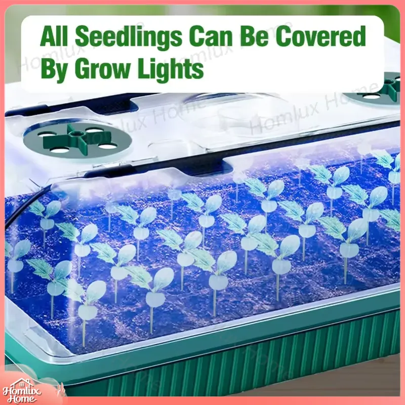 2 Packs Seed Starter Trays wit - огляд і ціна Seed Starter Tray Kit With Grow Light