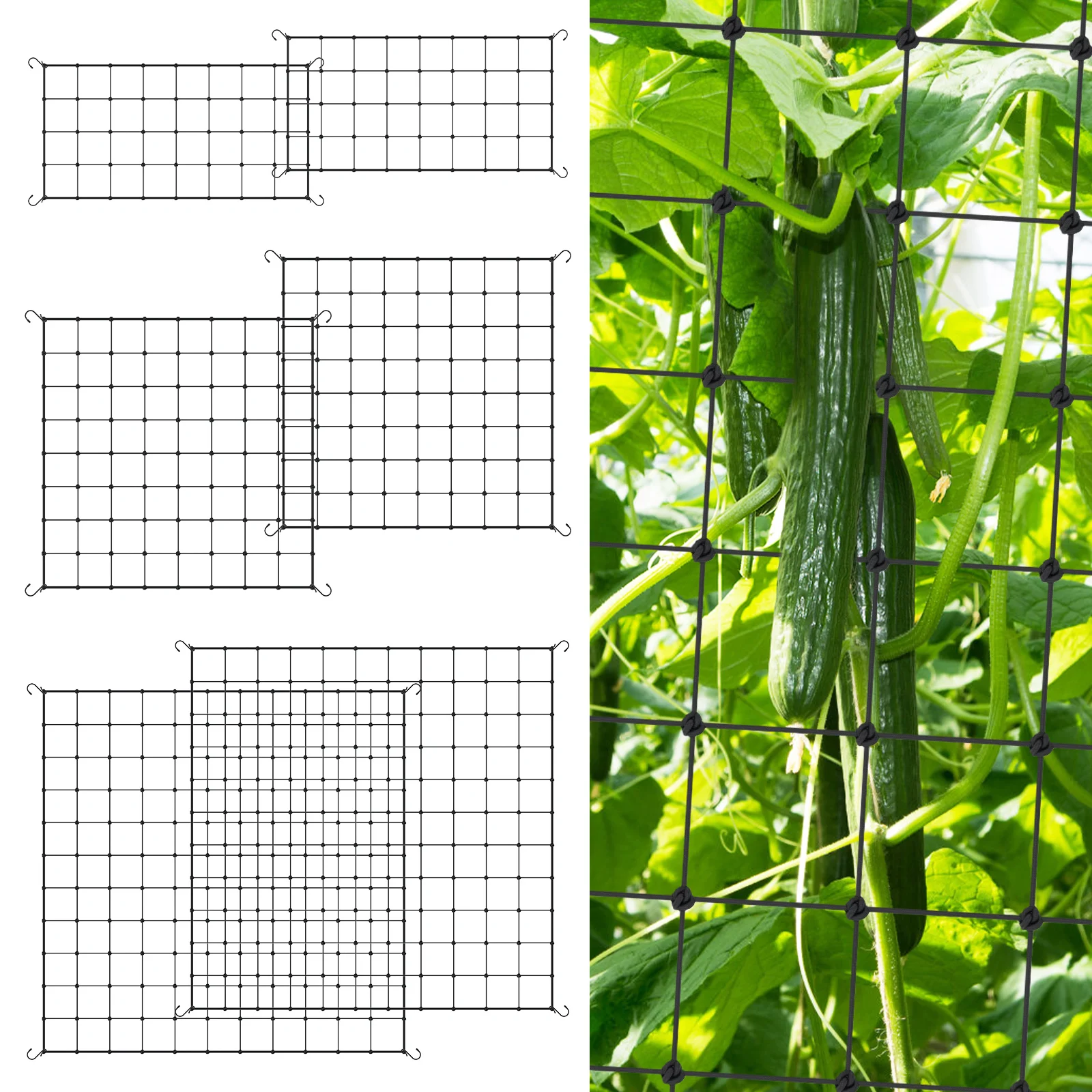 2 Pcs Plant Grow Tent Trellis  - огляд і ціна Plant Support Trellis Netting Climbing