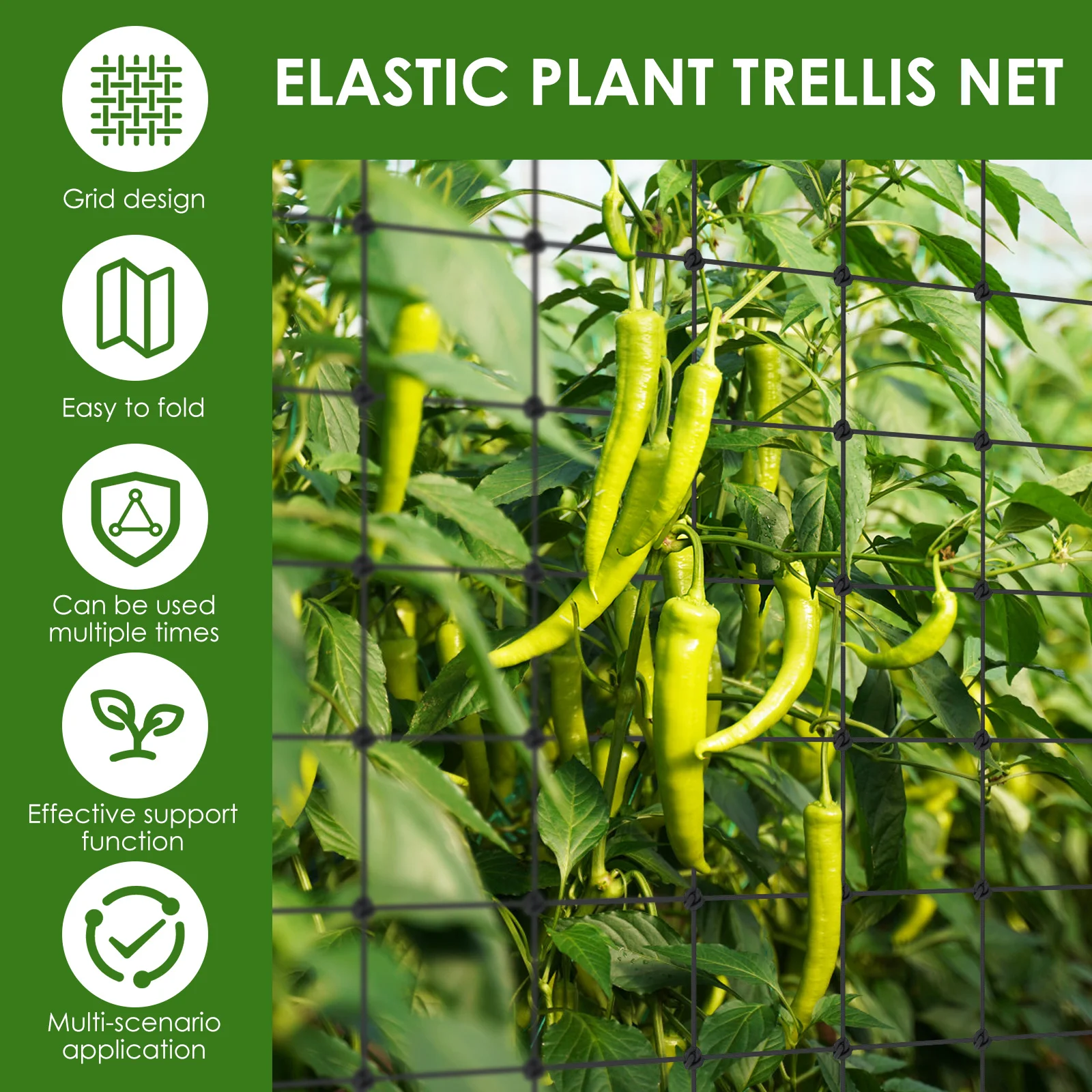 2 Pcs Plant Grow Tent Trellis  - огляд і ціна Plant Support Trellis Netting Climbing