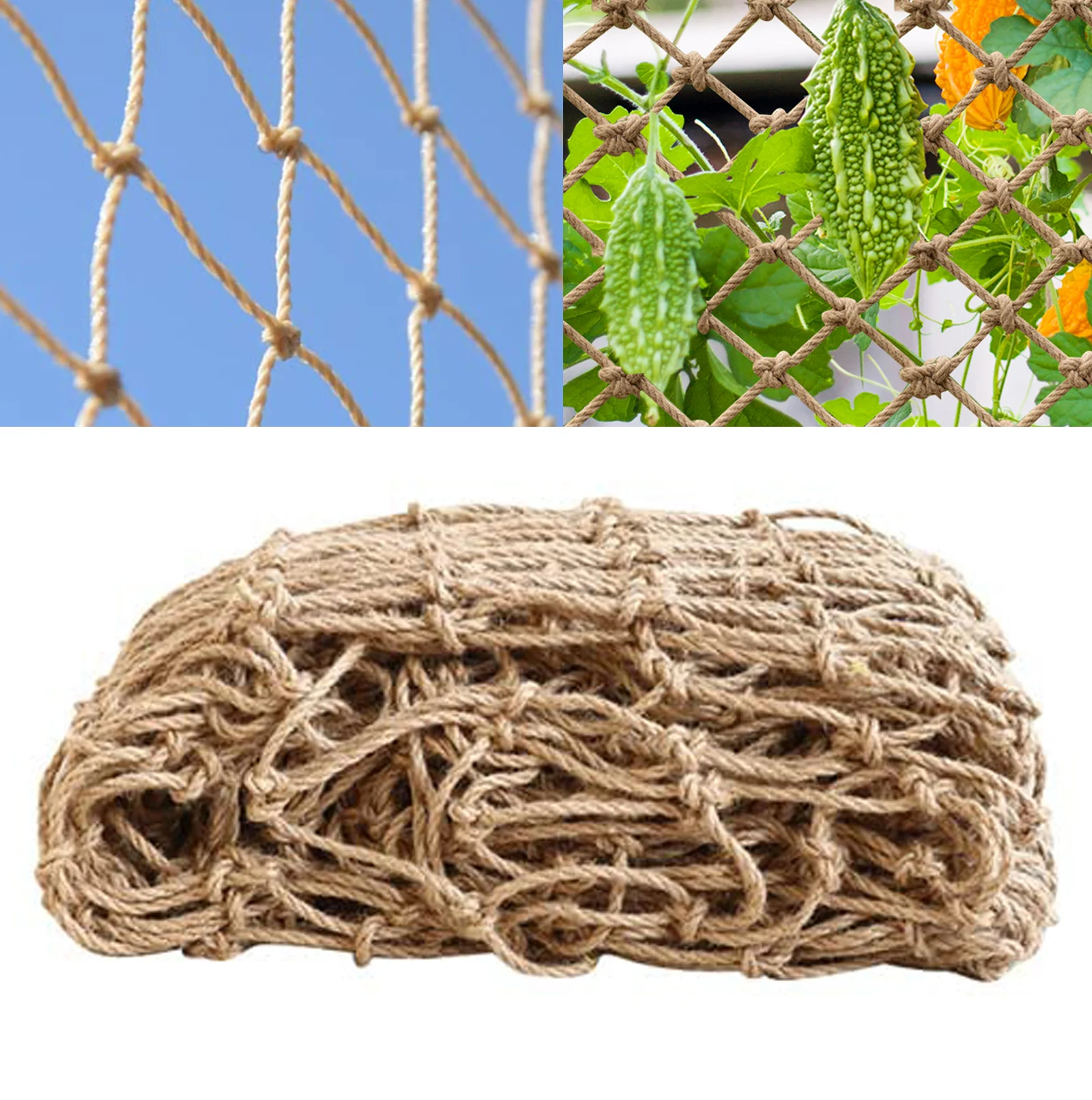 Plant Support Netting Natural  - огляд і ціна Plant Support Trellis Netting Climbing