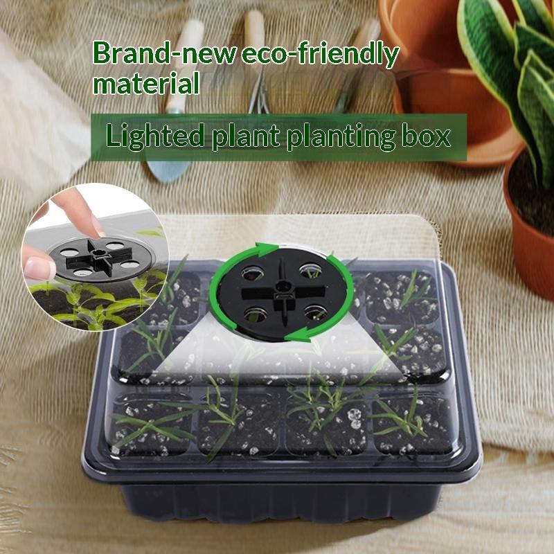 【MA】6/12-Cell Home Seed Starte - огляд і ціна Seed Starter Tray Kit With Grow Light