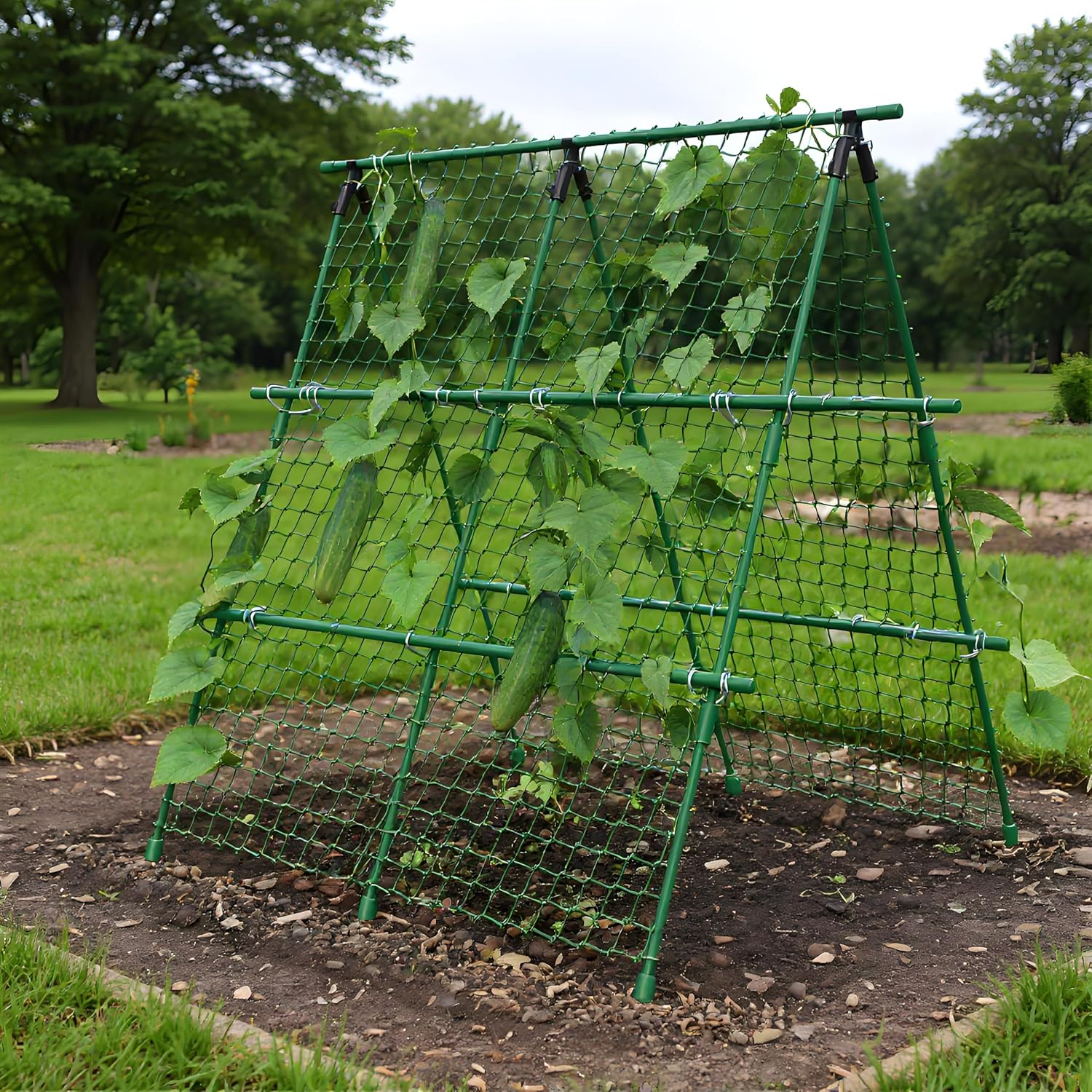 Cucumber Trellis, 4 ft x 4 ft  - огляд і ціна Plant Support Trellis Netting Climbing