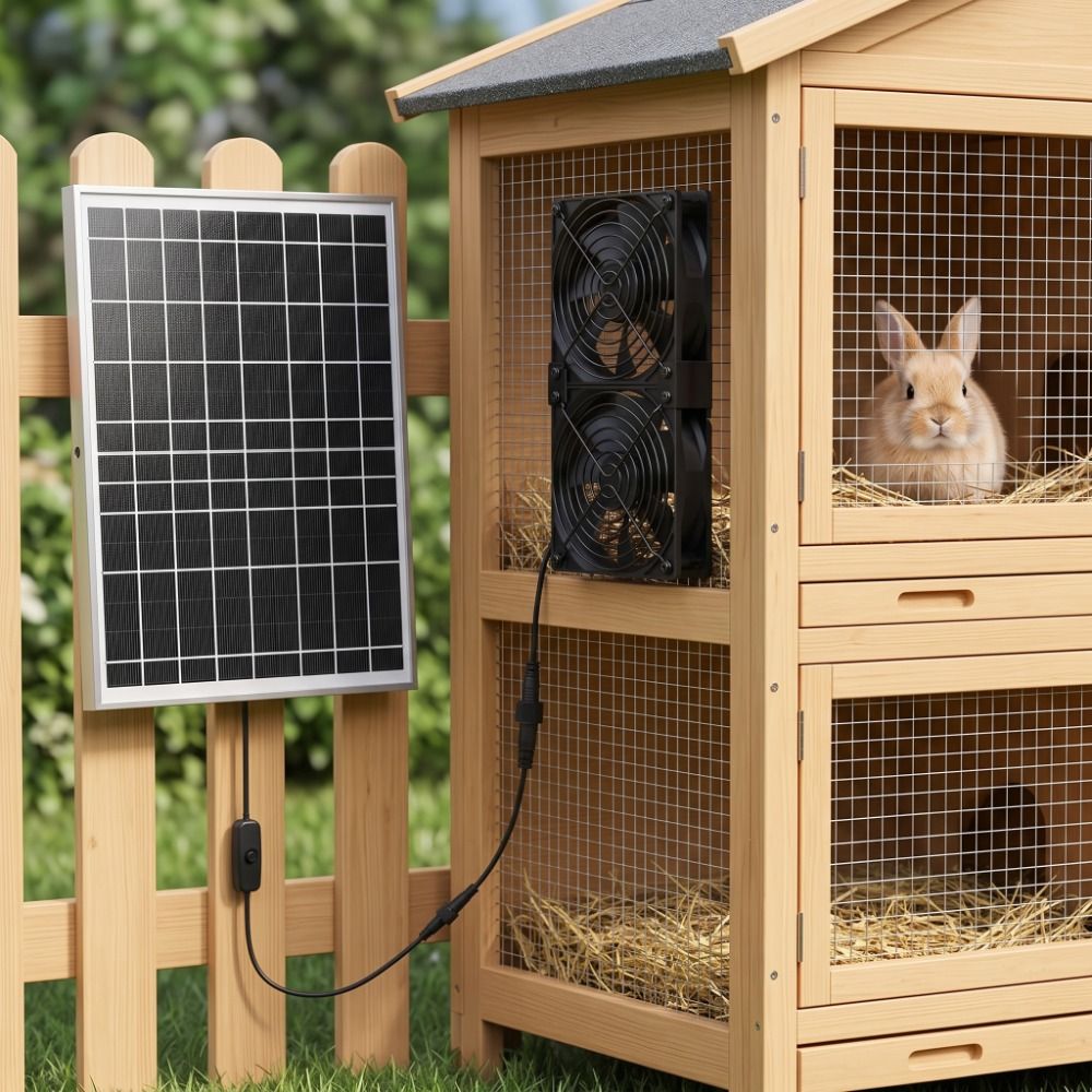 Air Circulation 15W Solar Fan  - огляд і ціна Greenhouse Circulation Fan Waterproof