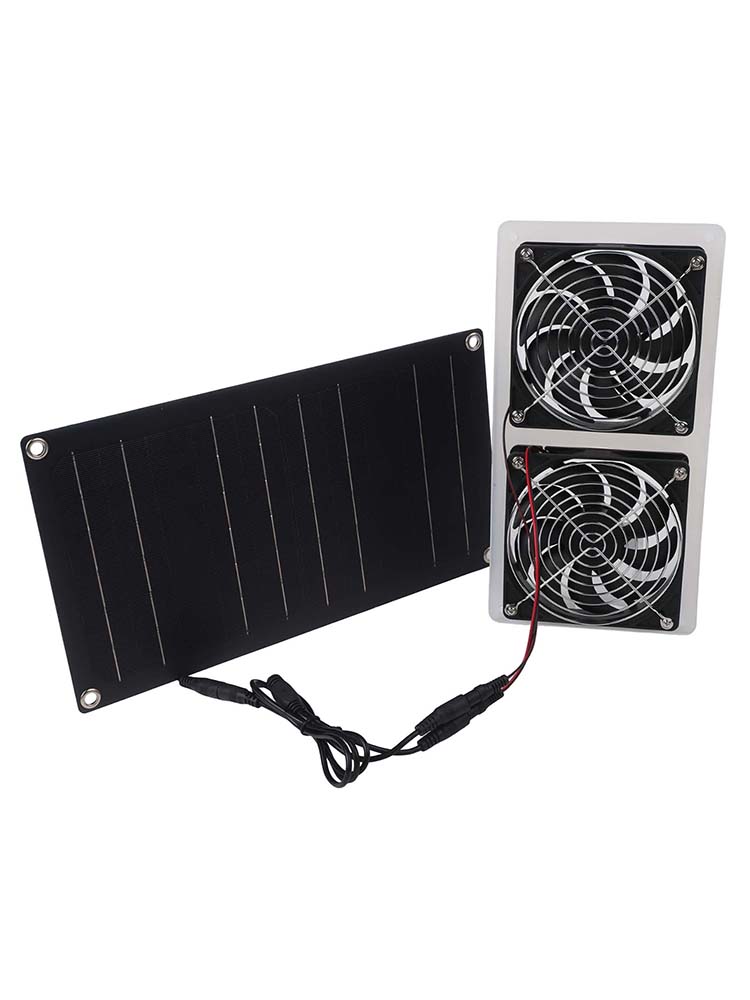 30W Solar Panel Fan Kit with D - огляд і ціна Greenhouse Circulation Fan Waterproof