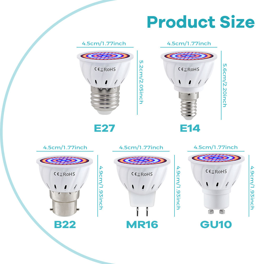 Plant Grow Light 220V LED Grow - огляд і ціна Seed Starter Tray Kit With Grow Light