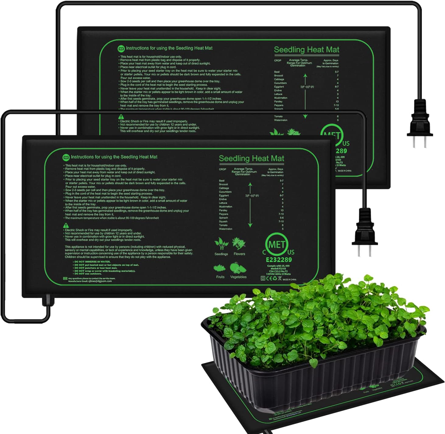 10/25/50CM Seedling Heat Mat I - огляд і ціна Plant Seedling Heat Mat Waterproof