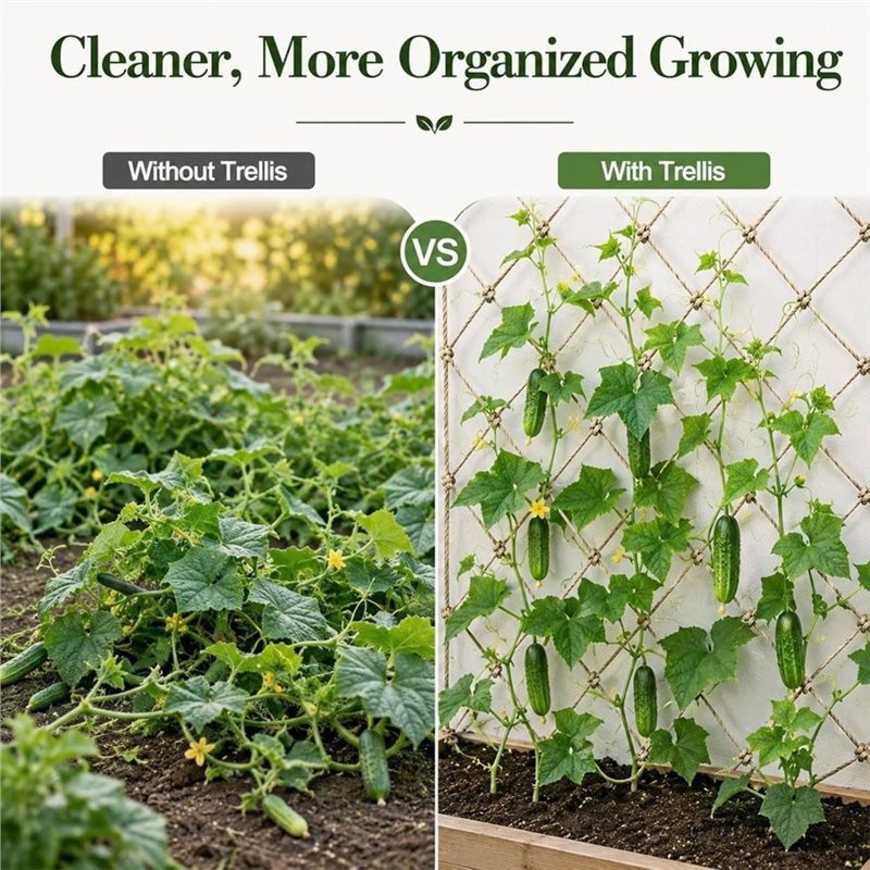 PHFU-Jute Trellis Netting For  - огляд і ціна Plant Support Trellis Netting Climbing