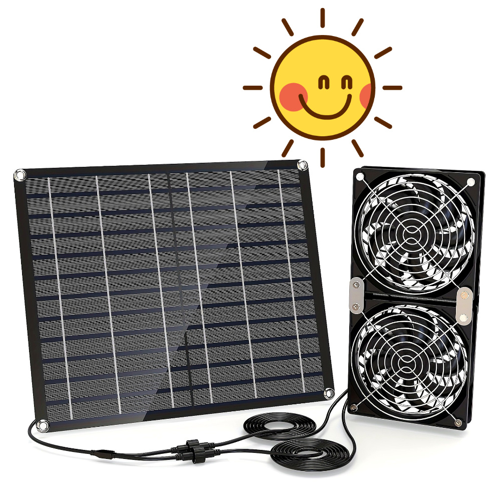 30W Solar Fan, Solar Powered F - огляд і ціна Greenhouse Circulation Fan Waterproof