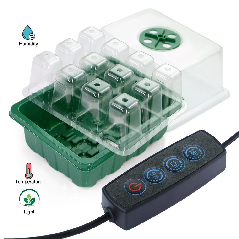 LED Nursery Pots with Grow Lig - огляд і ціна Seed Starter Tray Kit With Grow Light