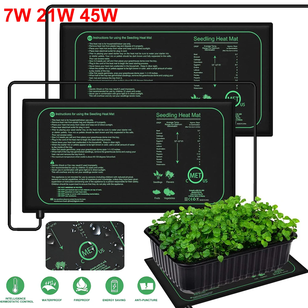 10/25/50CM Seedling Heat Mat I - огляд і ціна Plant Seedling Heat Mat Waterproof