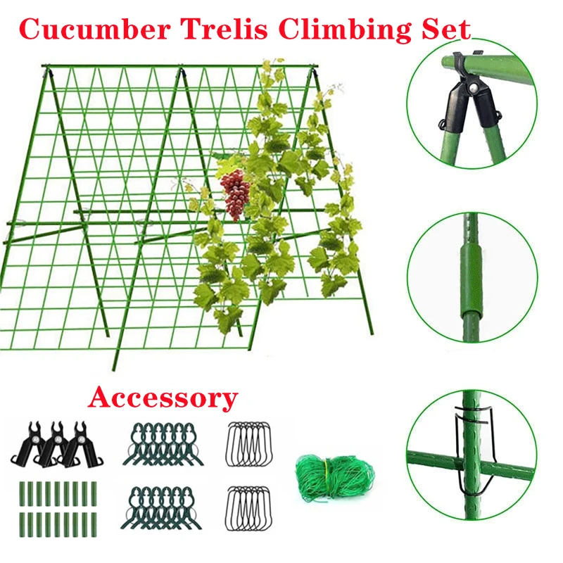 Cucumber Trellis Set A-Frame F - огляд і ціна Plant Support Trellis Netting Climbing