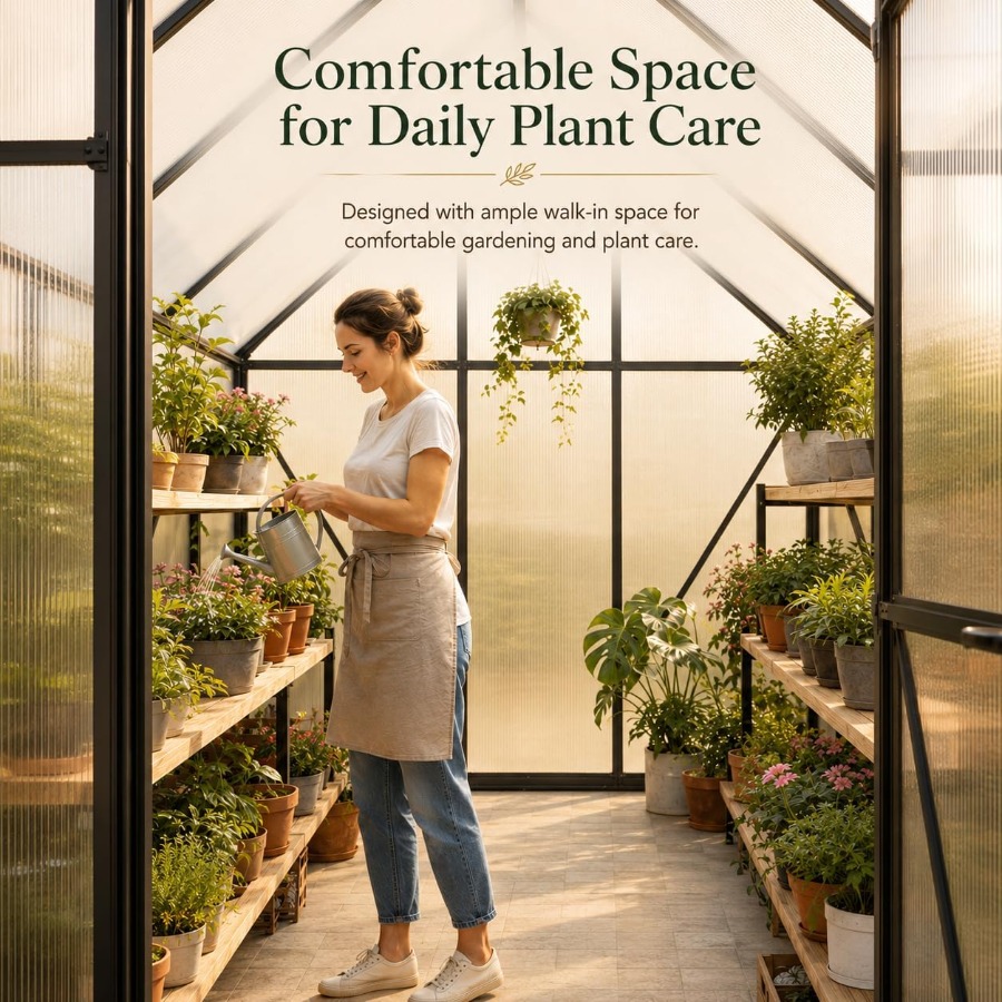 Outdoor Polycarbonate Greenhou - огляд і ціна Polycarbonate Greenhouse Aluminum Frame