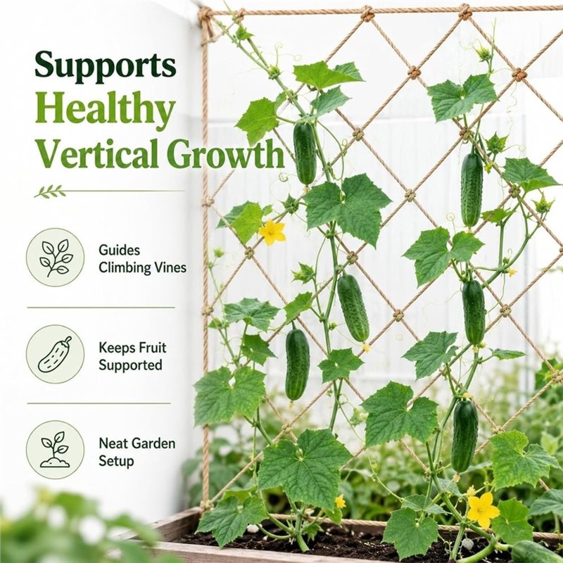 ABUG-Jute Trellis Netting For  - огляд і ціна Plant Support Trellis Netting Climbing
